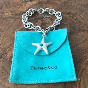 Authentic Tiffany bracelet with starfish charm.